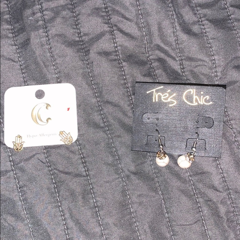 2 sets of brand new never worn earrings